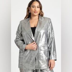 Eloquii Strong Shoulder Single Breasted Blazer 22